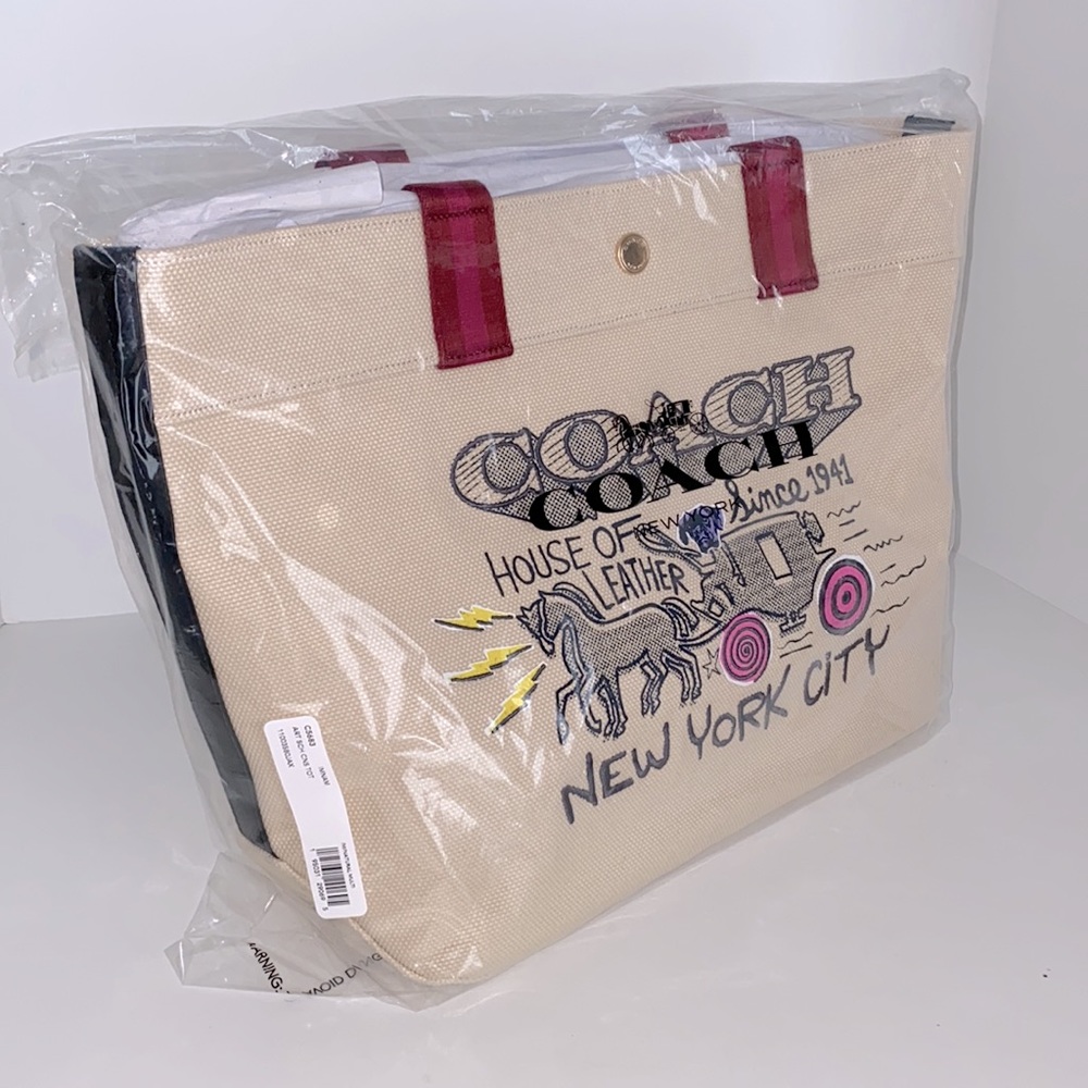 Coach Art School Canvas Tote - Picture 6 of 10